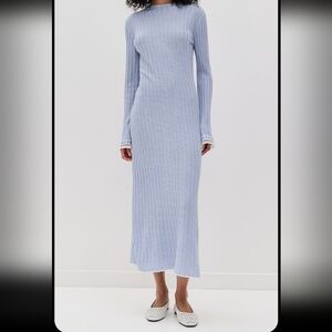 Guest In Residence Silk Linen Knit Dress Size Medium